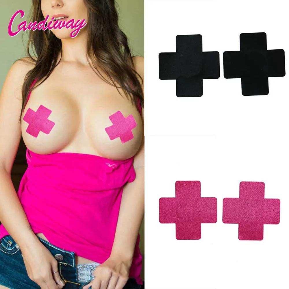 

New Women's cross Adhesive Nipple Covers Pads Body Breasts Stickers Disposable Milk Paste Anti Emptied The Chest Bra