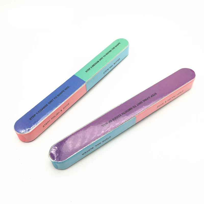 

New Fashion Creative Printing Nail File Sanding Sand Six-sided Polishing Tool
