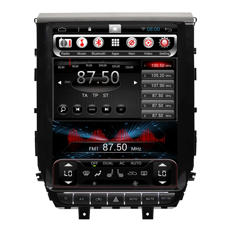 

12.1" Tesla Vertical Screen Android Car Radio DVD GPS Navigation Central Multimedia for Toyota Land Cruiser 200 2016 2017