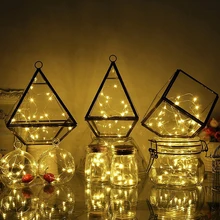 20 х 2 м/30x3 м/50x5 м светодиодный Медный провод строки светодиодный фея рождественские огни свадебные украшения огни гирляндой