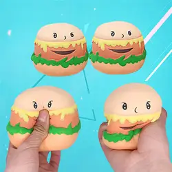 2019 Kawaii Hamburger Squishy анти-стресс Squishies игрушки волнение и стресс рельеф Smooshy Mushy ароматизированный мягкий дропшиппинг 2 h