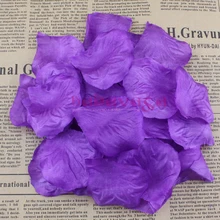1000 шт фиолетовых цветов шелковые лепестки роз для свадьбы Вечерние конфетти празднования