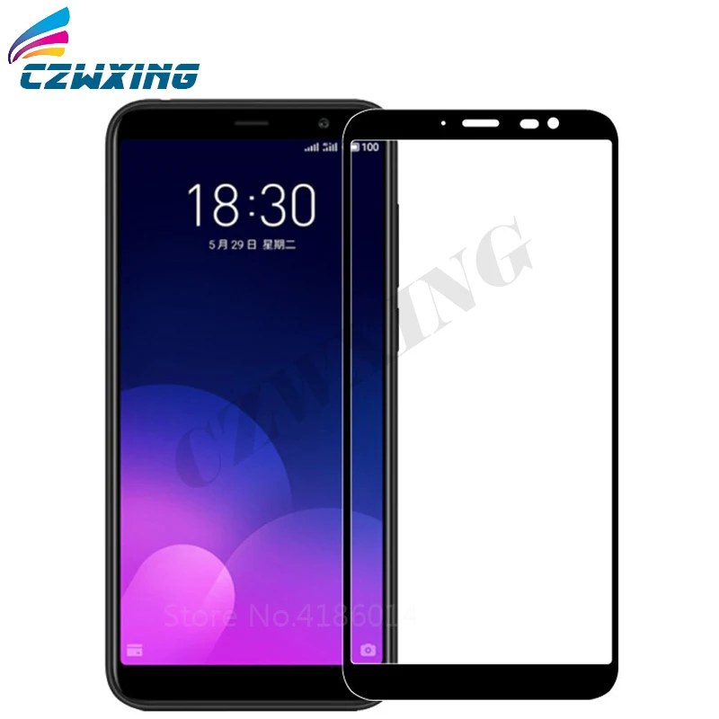Tempered Glass For Meizu M6T Tempered Glass Meizu M6T Screen Protector For Meizu M6T M 6T 5.7 inch Full Cover Protective Film (6)