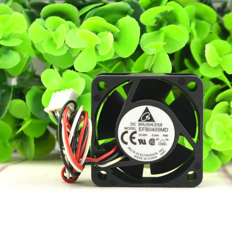 حرية الملاحة دلتا efb0405md-r00 4020 4 سنتيمتر 40 ملليمتر dc 5 فولت 0.24A 3-pin الخادم العاكس سرعة الكمبيوتر cpu منفاخ المحوري التبريد المشجعين