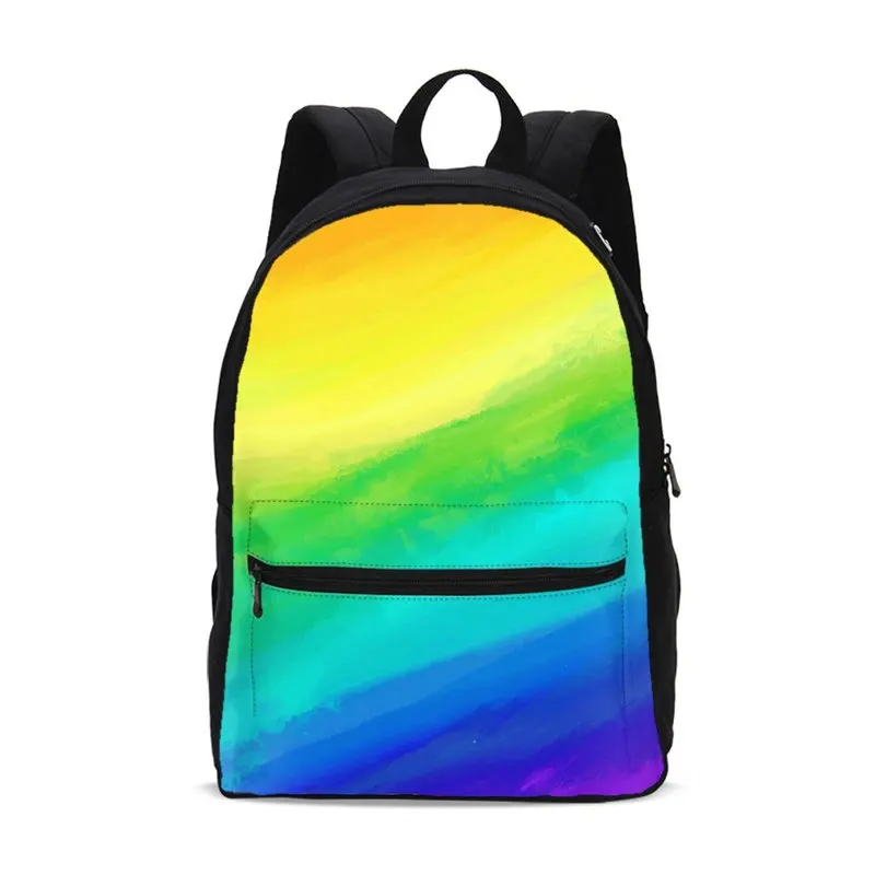 

VEEVANV Brand Design Canvas Backpacks For Boys Girls Fashion Colorful Rainbow 3D Printing School Bag Bookbag Mochila Escolar