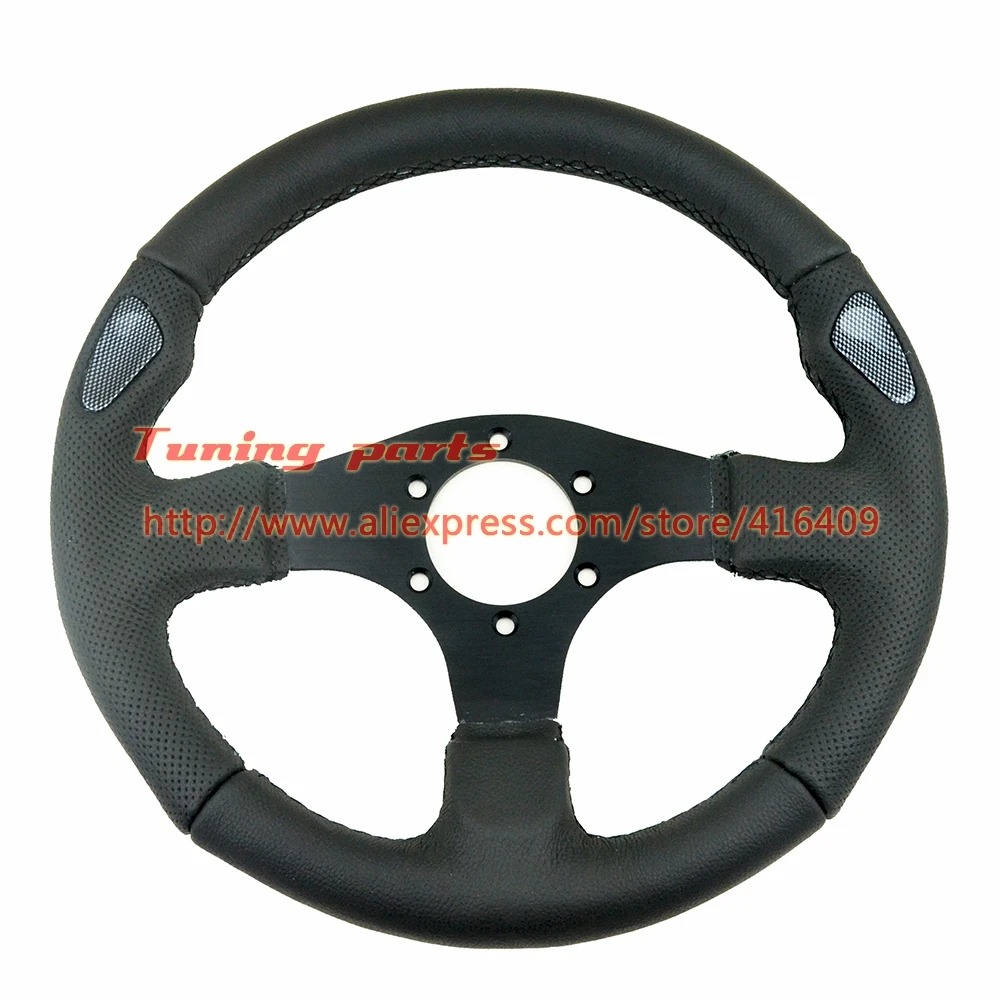 Jet flat leather steering wheel (3)
