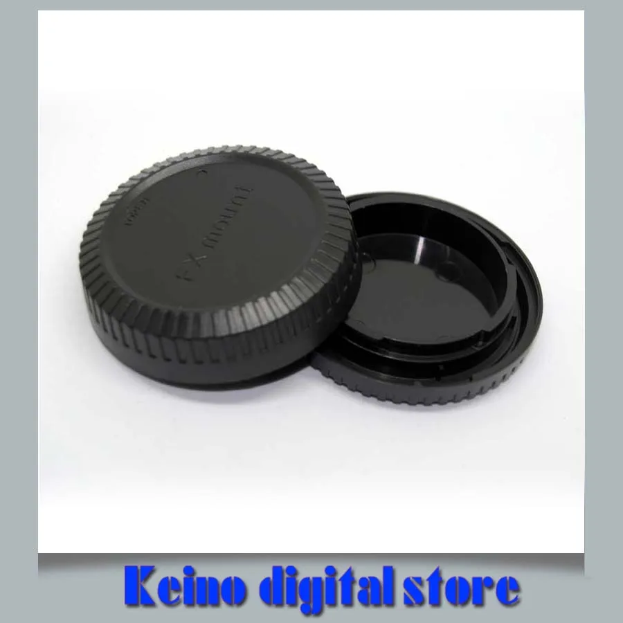 Rear Lens Cap Cover+Camera Body Cap for Fujifilm Fuji FX X Mount X Pro