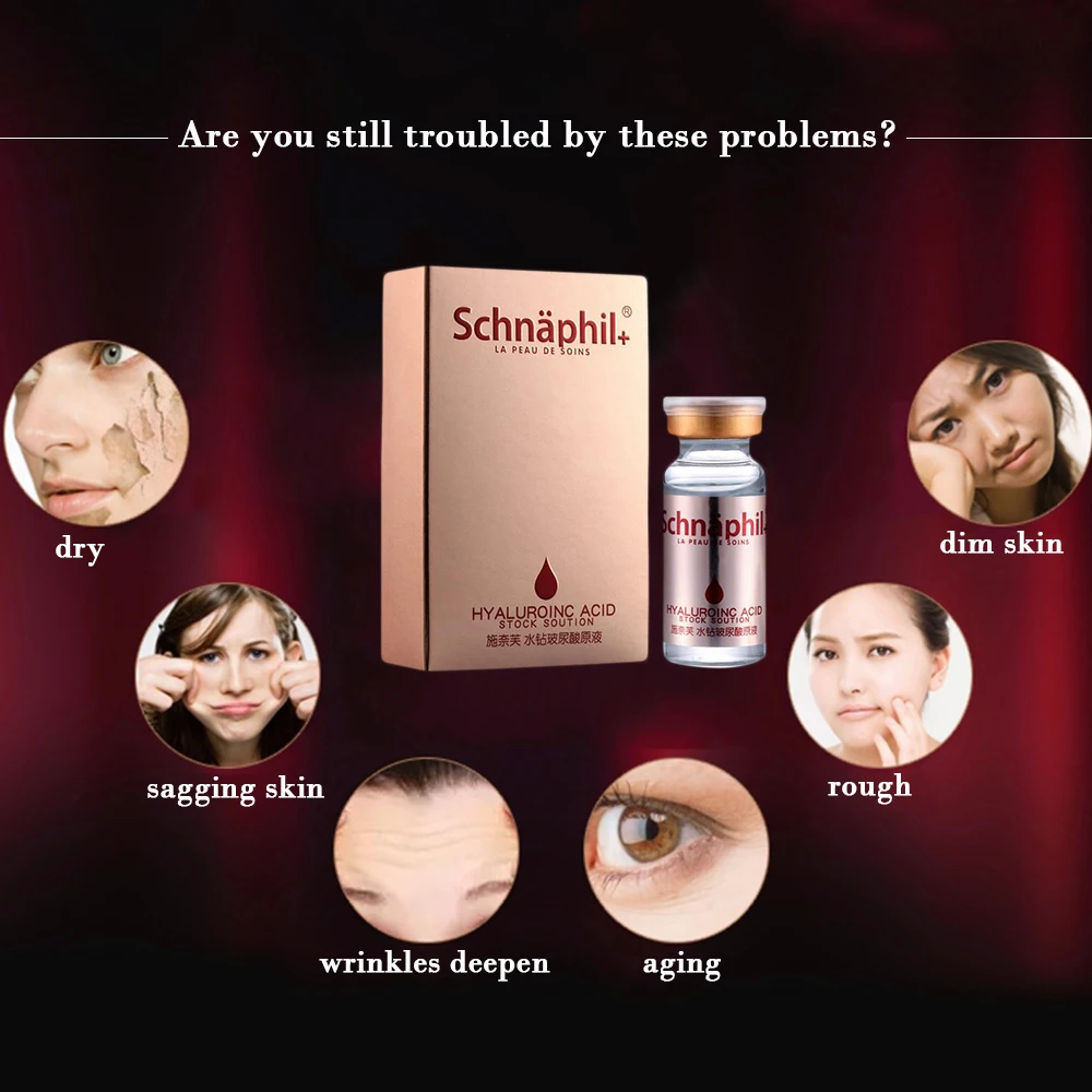 

Schnaphil Hyaluronic Acid Liquid 10ml Snail Pure Extract Moisturization Whitening Rejuvenation FaceCare Cream Serum 70