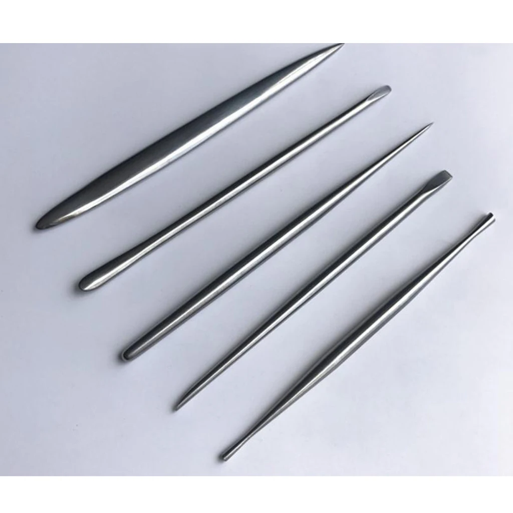 DIY Stainless Steel Carving Rod Detail Needles For Pottery Modeling Carving Clay Sculpture Ceramics Tools For Model Craft