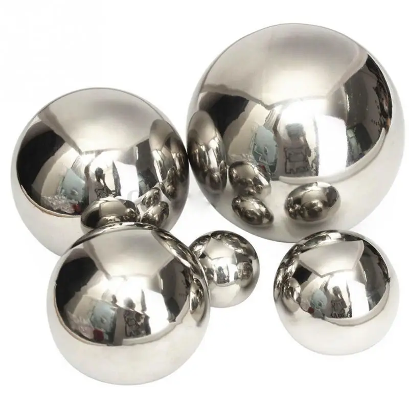 Полый шар из нержавеющей стали, яркость, зеркальный блеск, сферический полый шар, садовые инструменты для дома, шары, украшение, зеркальный шар
