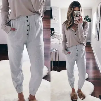 

Women Pencil Stretch Casual Skinny Pants High Waist Trousers