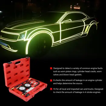 

Oversea 4pcs Cylinder Leak Tester Petrol Engine Compression Leakage Leakdown Detector TU-21 Engine Accessories