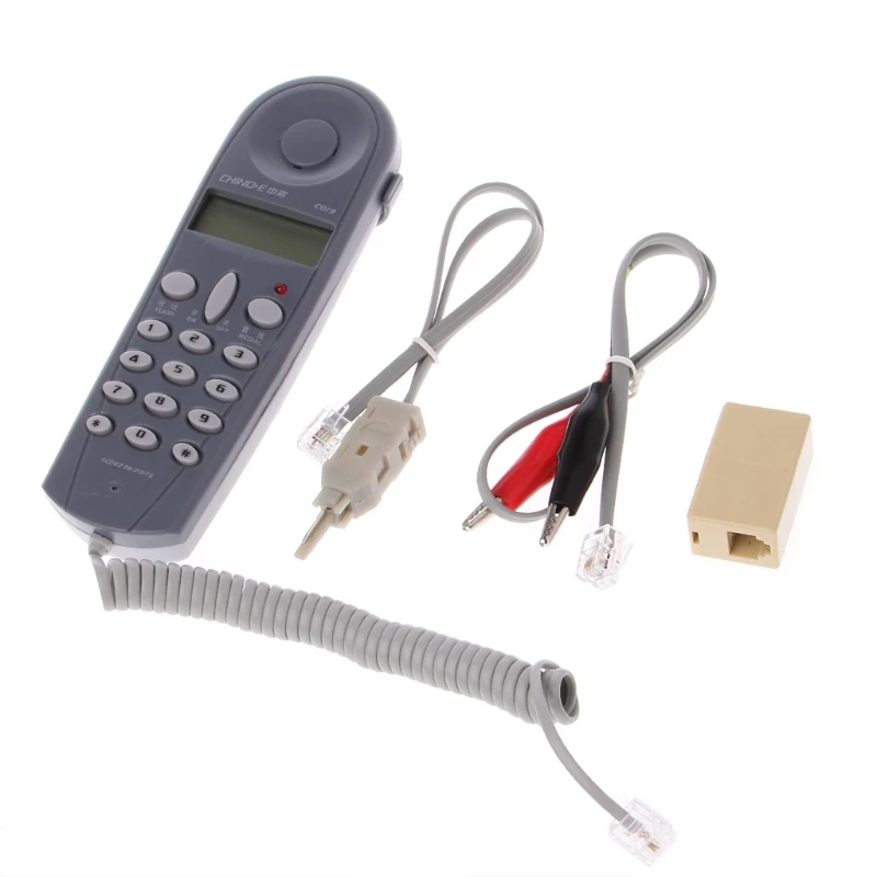 

Phone Telephone Butt Test Tester Lineman Tool Cable Set with Connectors and Joiner #Aug.26