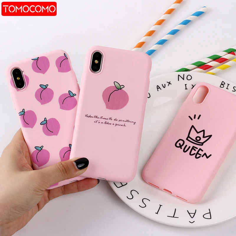 

Glossy Crown Cute Letter KING QUEEN Silicone Matte Soft Phone Case Fundas For iPhone 11 Pro 7Plus 7 6Plus 6 6S 8 8Plus X XS Max