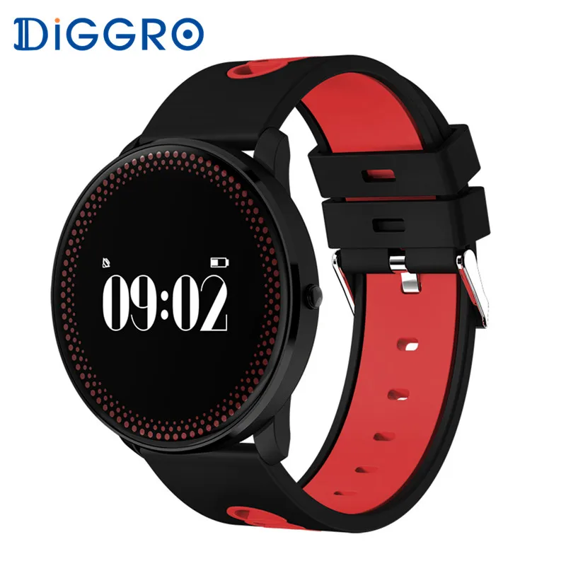 

DIGGRO CF007 Smart Bracelet Heart Rate Blood Pressure Oxygen Monitor Weather Forecast Reminder Fitness Wristband PK DI03
