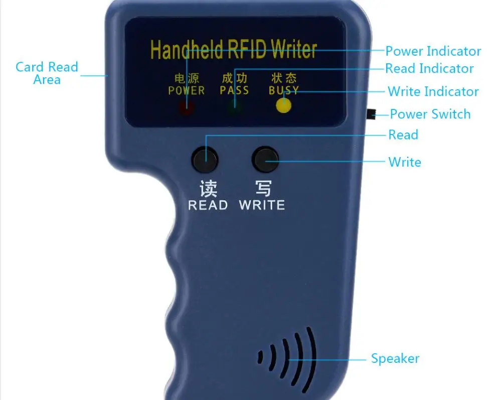 Ручной 125 кГц RFID ID Card Копир писатель Дубликатор Программист читатель матч записываемый EM4305 ID брелков теги карта ключ карты