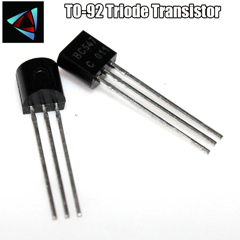 50Pcs 45V 0.1A Bc547 Transistor To-92 Npn Ic Diy New Develope