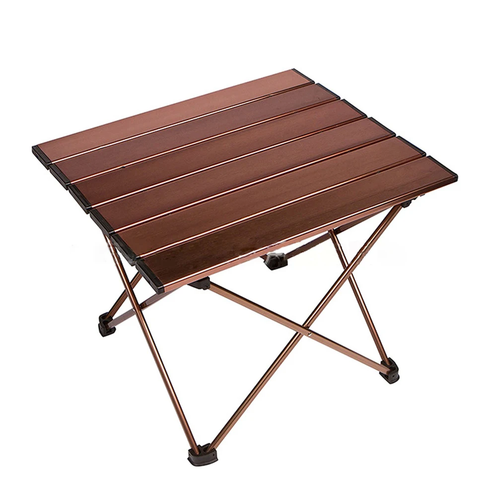 

Multiuse Camping Picnic Hard Topped Waterproof Desk Folding Table Lightweight Mini Outdoor Aluminium Alloy Easy Clean Portable