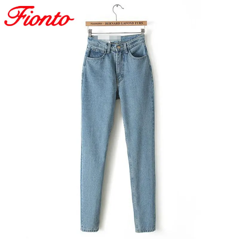 

1PC Denim Jeans For Women Europe Dongyu Zhou Vintage High Waist Jeans Haren Pants Casual Trousers Autumn Winter A1934