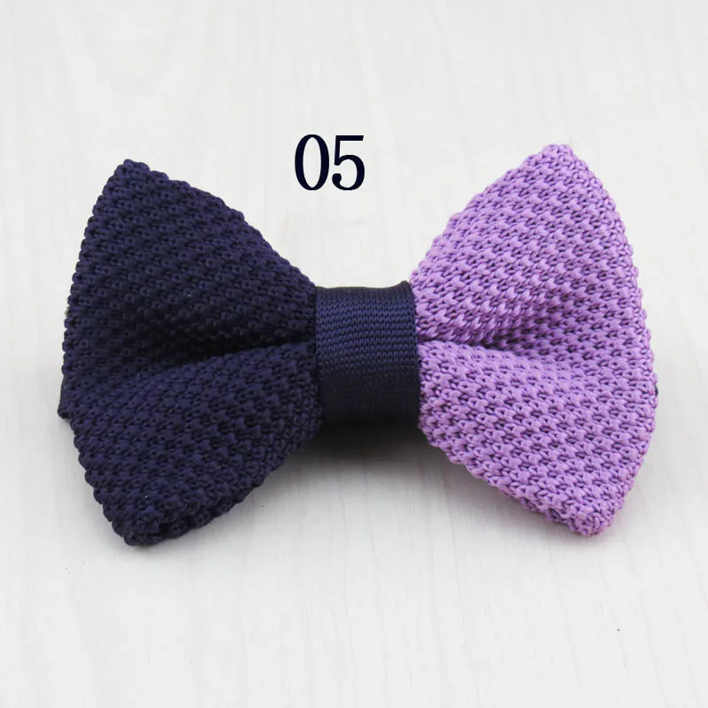 Neue kinder strick bowtie Viele doppel nähte und dot muster design hot mom flut schatz erforderliche