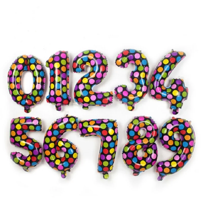 1PCS 16inch Number Foil Balloons Kids Party balls 16&quot Digital balloons Birthday Wedding Decoration globas toys balony | Дом и сад