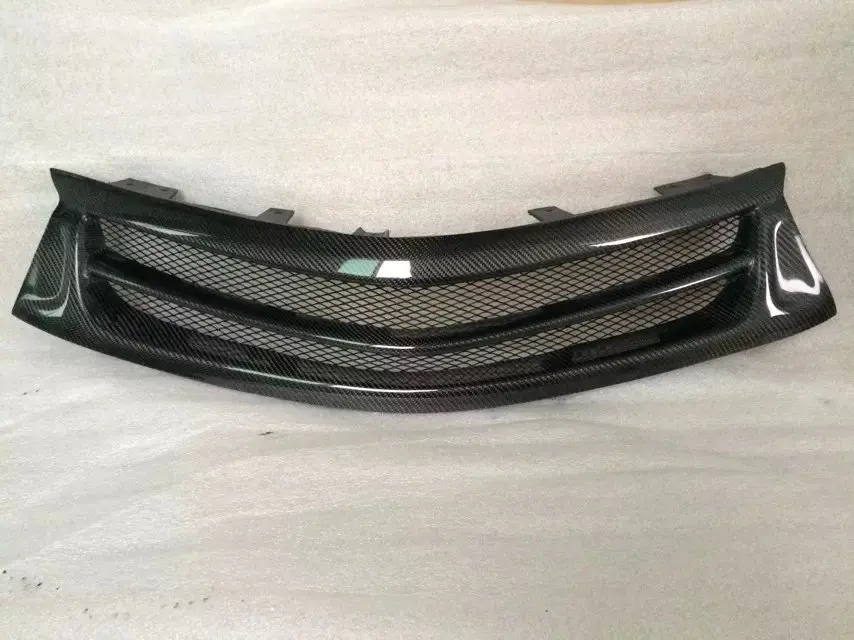 

Black carbon fiber Front Grille Around Trim Racing Grills Trim For Toyota Corolla 2014-2016 1PC