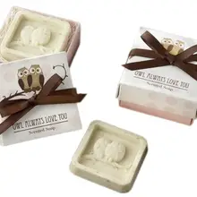 Ручной работы, с рисунком совы, дизайнерские наряды на туалетное мыло для свадьбы и Дня Святого Валентина вечерние подарок любимым мыло в виде совы Dec.6