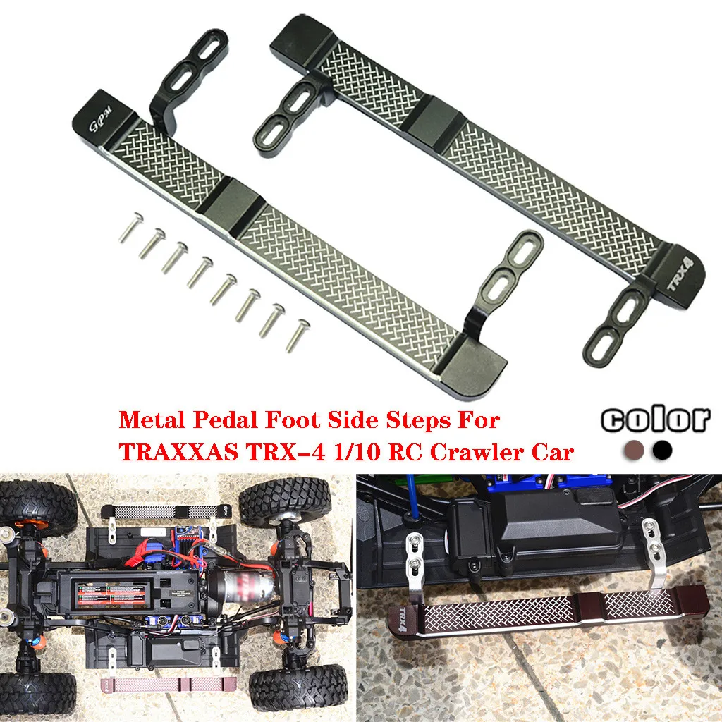 

Model Parts GPM Racing Aluminum Simulation Footboard Shining Knife Pattern for TRAXXAS TRX-4 1/10 RC Crawler Ca L0620
