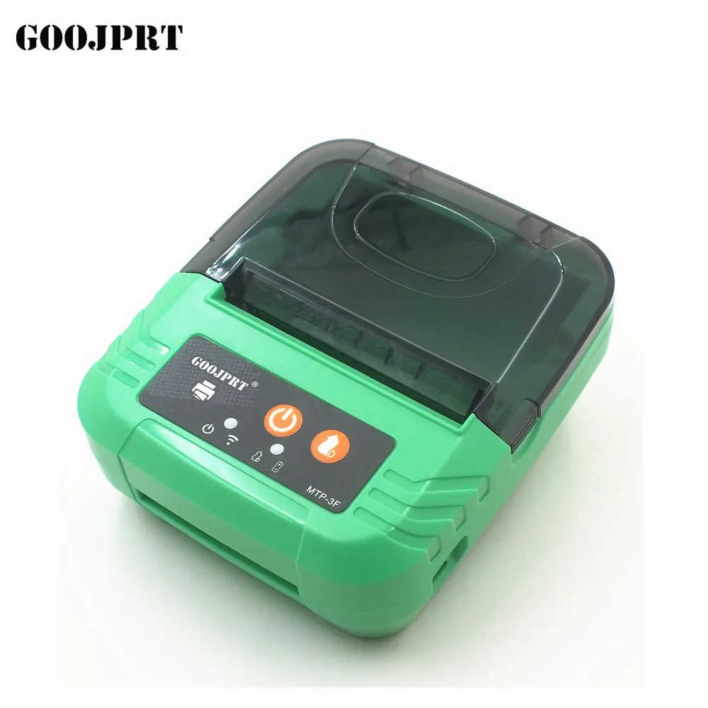 80 мм Термопринтер Bluetooth для android чековый принтер - Цвет: Зеленый