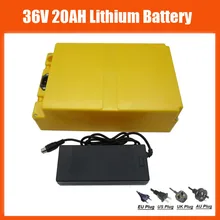 Высокое качество 36 В 20AH литиевая батарея Перезаряжаемые 1000 Вт 36 В 20Ah Ebike литиевая батарея с case 30A BMS 42 В 2A зарядное устройство