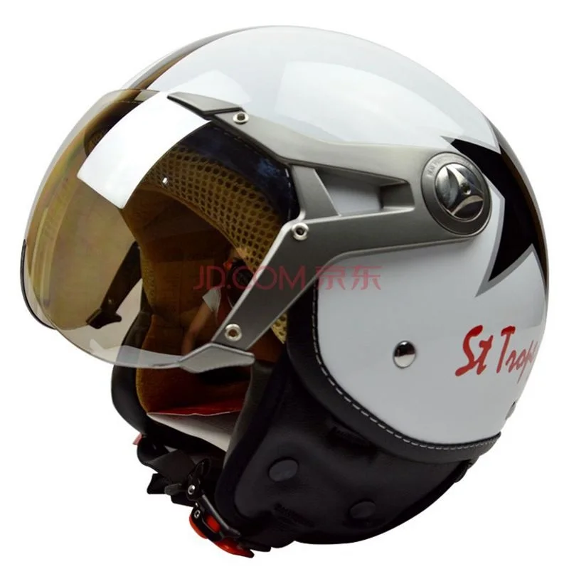 Free shipping BEON B100 open face 3 4 motorcycle motorcross Casco Capacete helmet outer visor Jet
