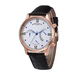 Мужские часы reloj hombre из розового золота, лучший бренд, Роскошные наручные часы из искусственной кожи, мужские наручные часы, подарок