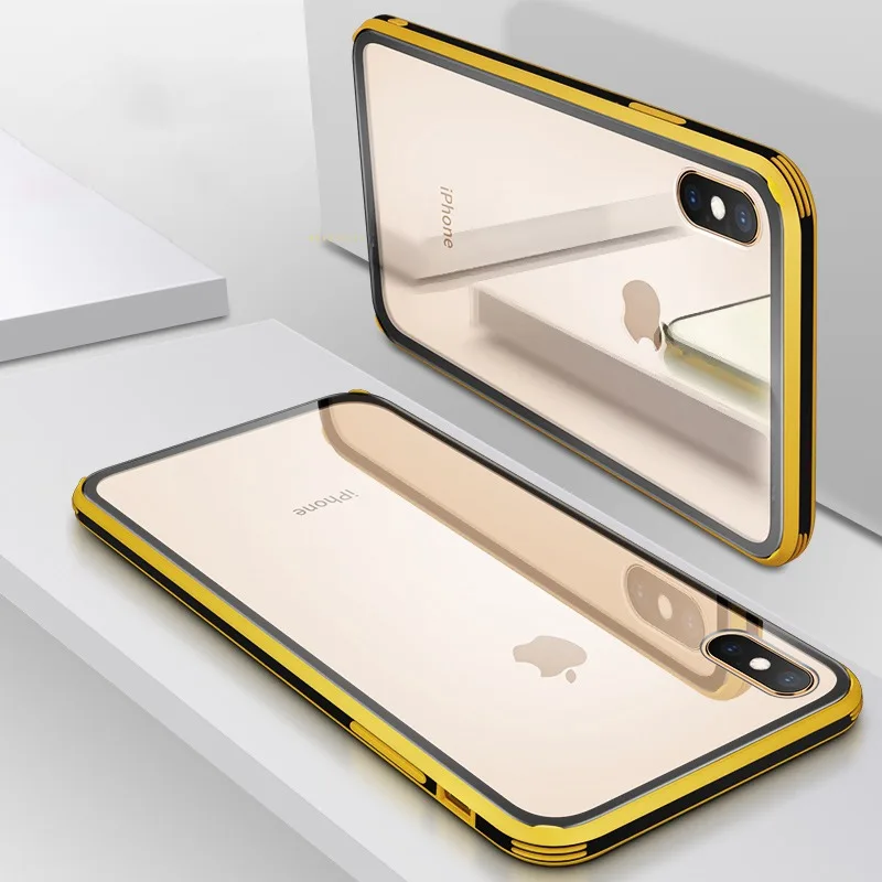 

Fashion Cases for iPhone Colorfull Tempered Glass for iPhone 7 8 Plus Shockproof TPU Bumper Case Cover for iPhone X XS Max XR
