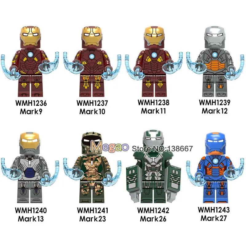 

Iron Man Avengers Endgame Pepper Hawkeye Captain Marvel Thor Hulk Rocket Raccoon Spiderman Thanos Building Blocks Boys Toys Gift