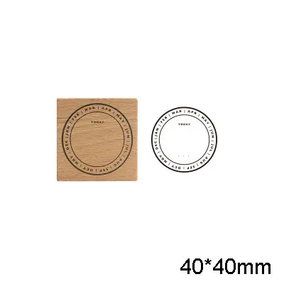 1 шт. цифровой календарь времени символ деревянный Резиновый Штамп Дети DIY ручной работы скрапбук фотоальбом, штамп для учащихся искусства, Ремесла подарки - Цвет: 09