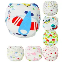1Pcs Cute Baby Cotton Training Pants Baby Reusable Diapers Cloth Diaper Washable Infants Nappies Diapers
