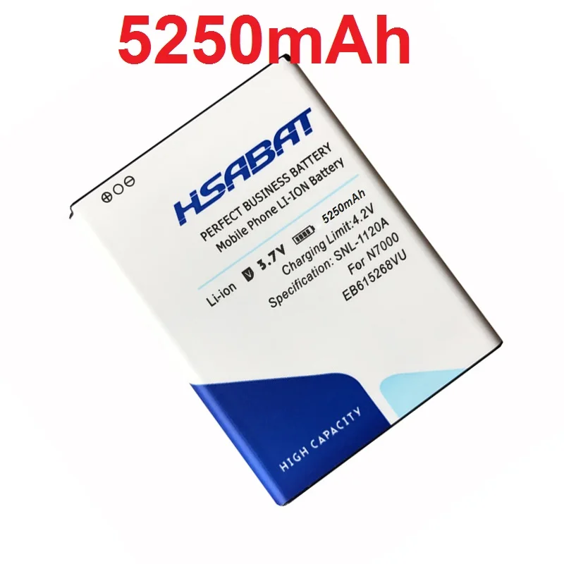 imágenes para HSABAT Batería EB615268VU 5250 mAh Batería para Samsung GALAXY NOTE N7000 I9220 I9228 I889 i717 Baterías imágenes para HSABAT Batería EB615268VU 5250 mAh Batería para Samsung GALAXY NOTE N7000 I9220 I9228 I889 i717 Baterías