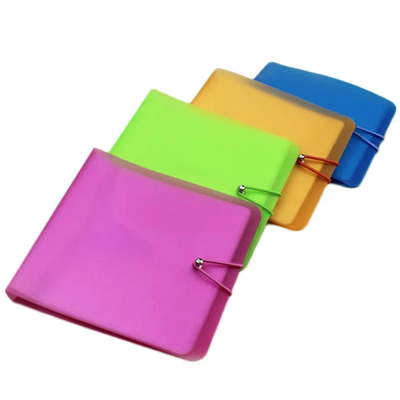 

CD Holder Case Candy Colorful Brochure Music Movie Plastic Corlor Collection CD Player Storage Case Home Storage Space Saver