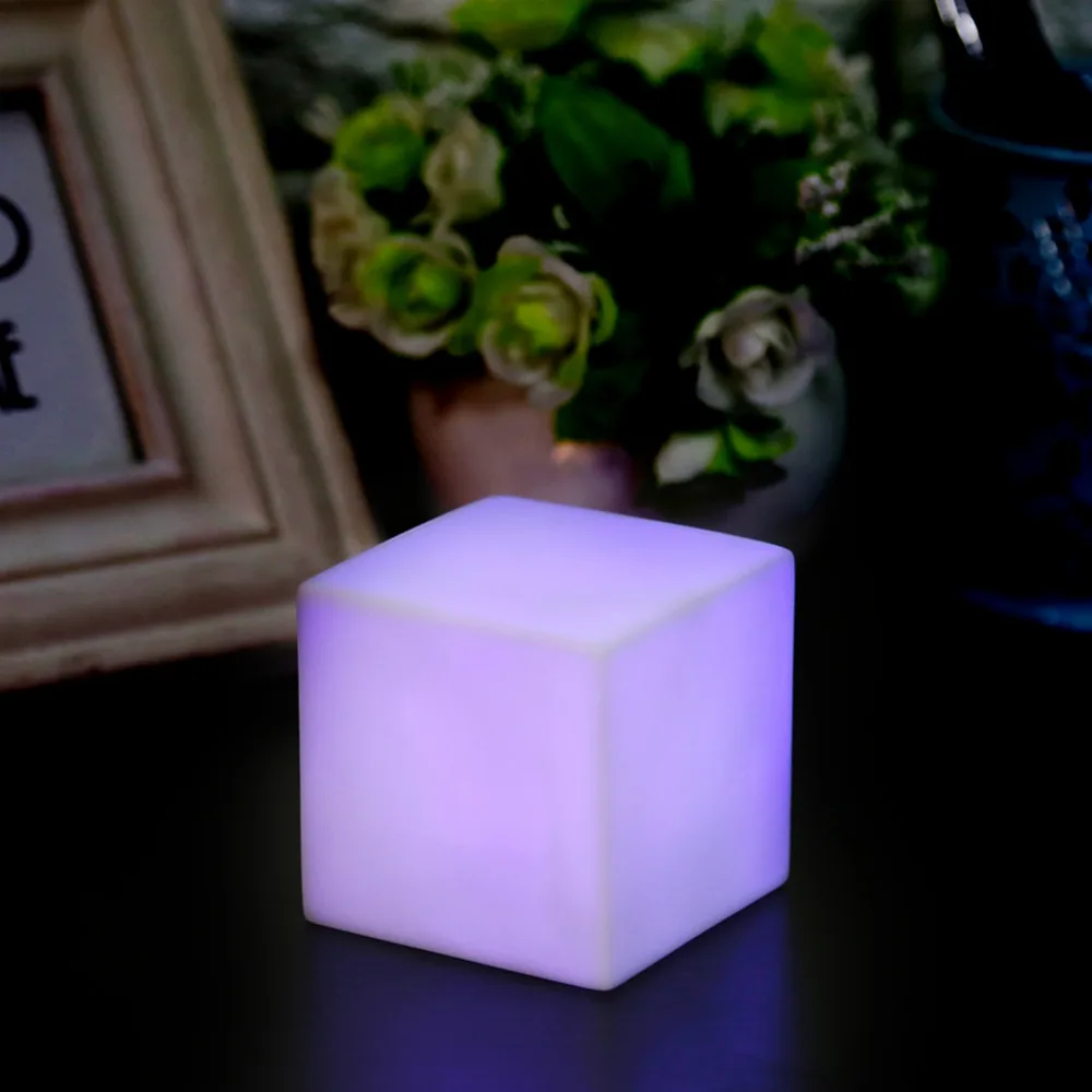 LED Цвет меняется настроение Cube ночник настольная лампа гаджет Главная украшение партии