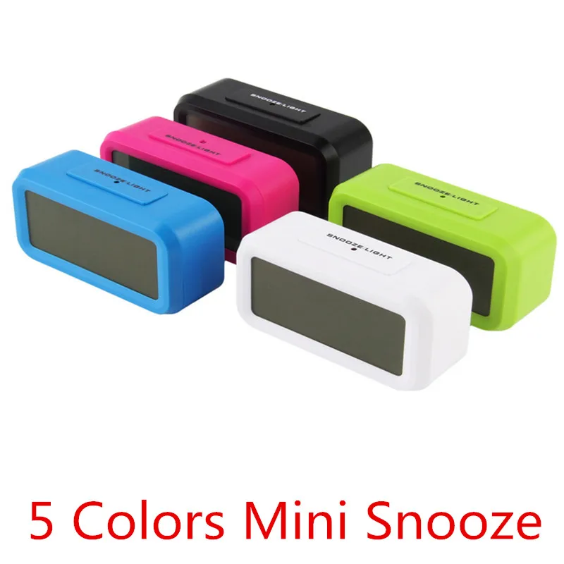 

New Digital Alarm Clock Student Clock Large LCD Display Snooze Electronic Kids Clock Light Sensor Nightlight Office Table Clock