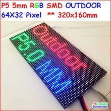 P5 открытый полноцветный светодиодный модуль, smd 2828 IP65, высокая яркость 5500 нит, 1/8 сканирования, 64*32 P, полноцветная открытый smd led Панель P5