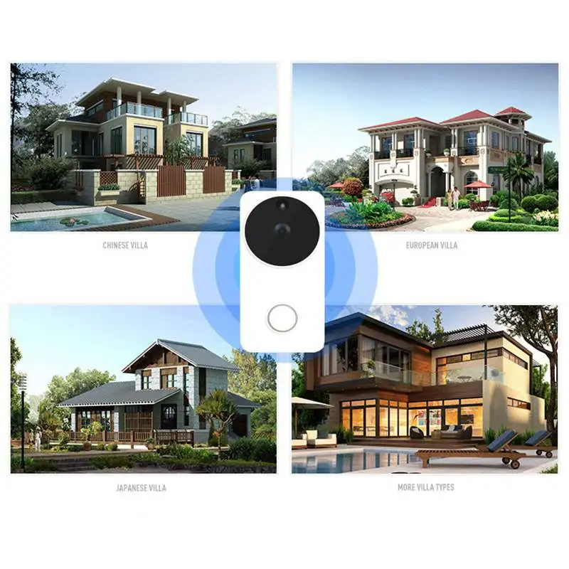 Hd 720P Wireless Two Way Intercom Visual Doorbell Wifi Doorbell Camera Pir Motion Detection Night View Video Smart System #8