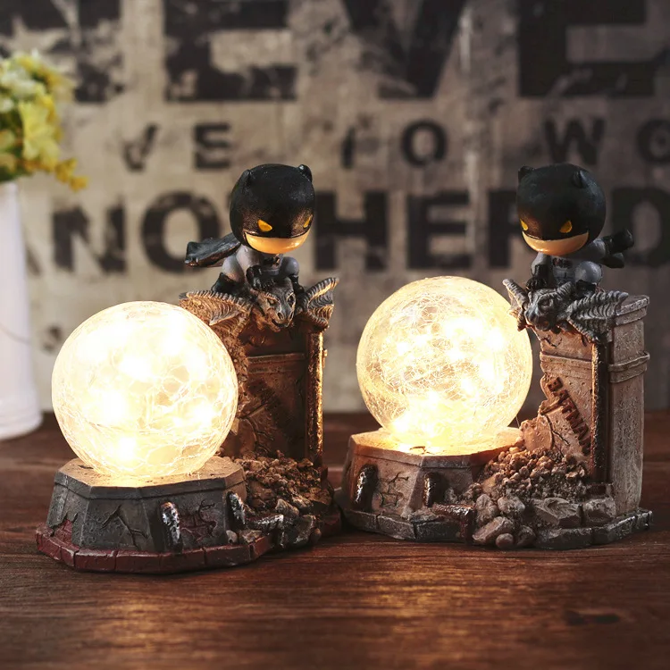

Hero Batman Figurine Star Lights Children Kids Night Light Bedside Table Lamp Bar Coffee Shop Decoration Home Decor Accessories