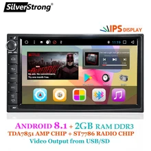 SilverStrong Android8.1 Универсальный 1Din автомобильный Радио gps авто стерео LADA GRANTA автомобильный магнитофон для Toyota/Nissan 707DT3