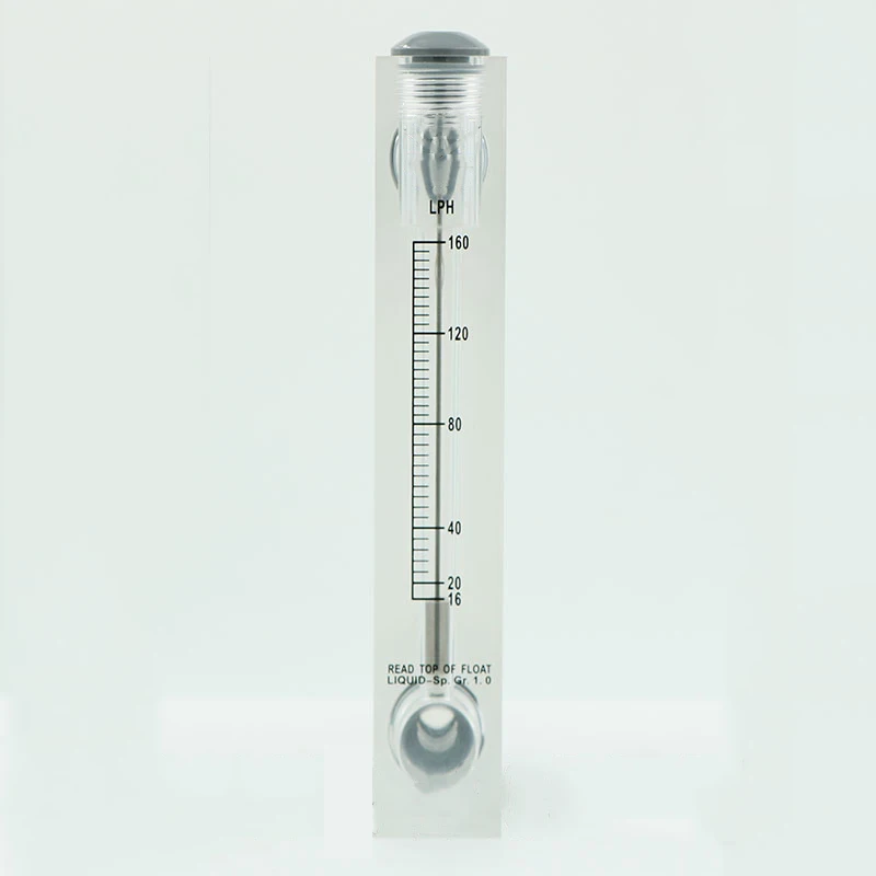 16-160LPH 1/" с британской конической трубной наружной резьбой панель ПММА Тип жидкости Поплавковый расходомер воды ротаметр расходомер без клапана управления