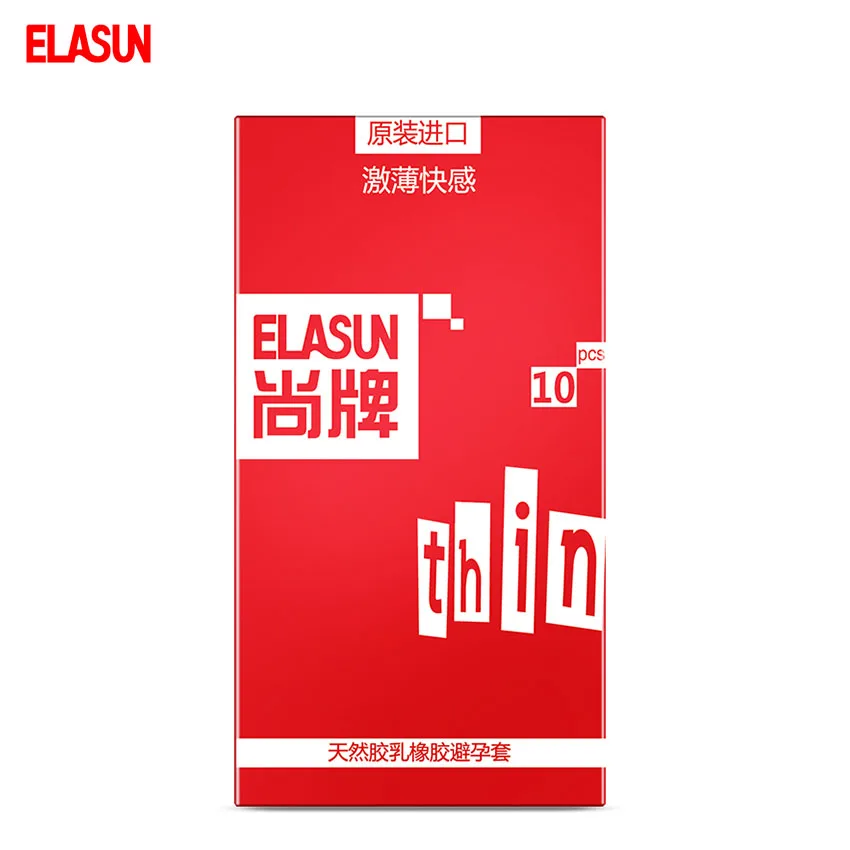 ELASUN 10 pcs Stimulation Ultra Thin Pleasure font b Condoms b font Safer Sex Fun Type