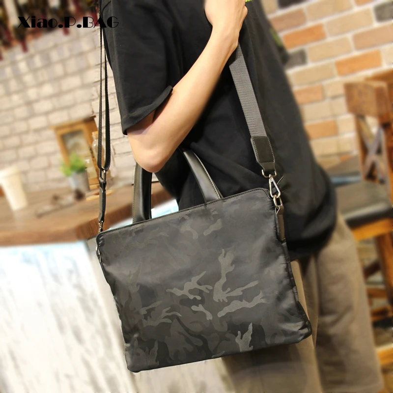 

Xiao.P Brand Camouflage Color Casual Men Briefcase Waterproof Handbag Notebook Computer Laptop Bag Shoulder Messenger Bag
