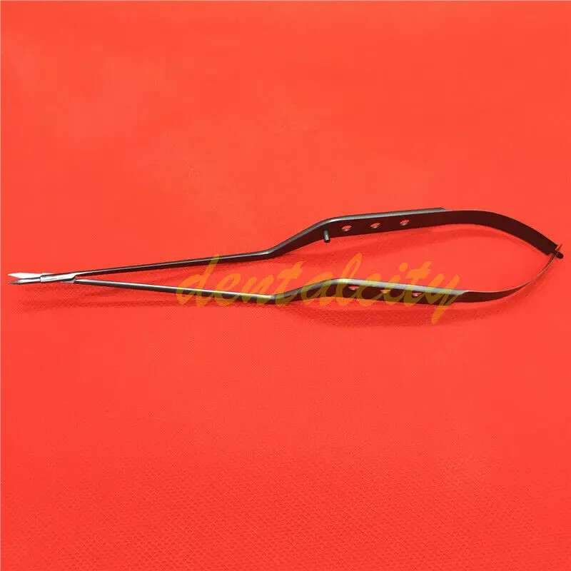

Titanium Yasargil Micro Scissors Bayonet Flat Handle Diamond head 20mm