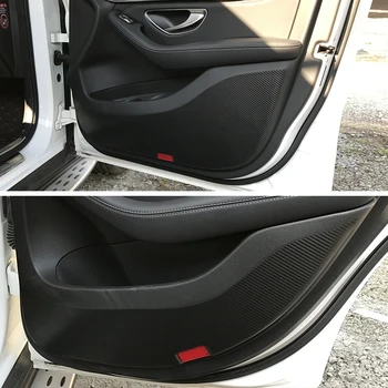 

For Mercedes Benz GLA CLA GLC C class W205/E class W213 Car Door Anti Kick Pad Protection mat Carbon Fiber Stickers