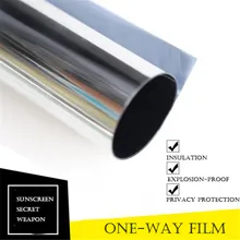 60x500 см серебряная Солнцезащитная односторонняя пленка; офисный торговый центр домашняя Взрывозащищенная УФ-декоративная пленка; непрозрачная пленка для окна непрозрачная